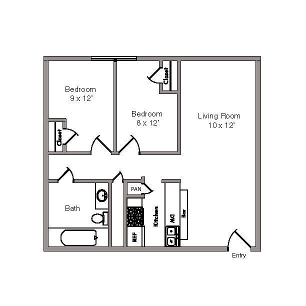 2x1 C 462 floor plan